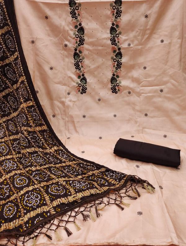 TCNX Coco Silk 1 Designer Unstich Dress Material